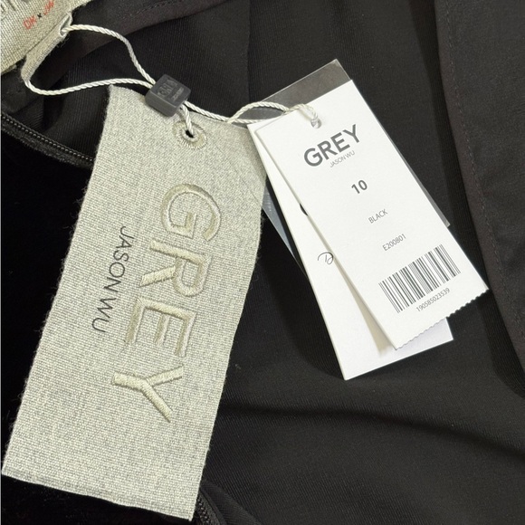 Grey x Jason Wu Womens Velvet Silk Blend Midi Front Slit midi Skirt size 10 - Picture 11 of 11